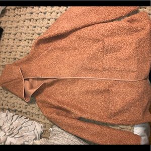 Pink fur coat. Size medium